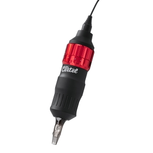 EL CARTEL VISPA Bezprzewodowa maszynka do tatuażu czarno/czerwona (150975)