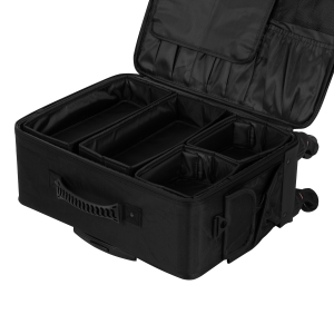 Walizka fryzjerska na kółkach czarna (152012)