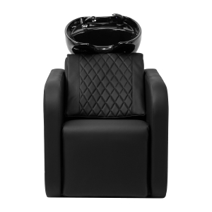 Gabbiano Myjnia fryzjerska Sylvia z elektrycznym podnóżkiem i masażem czarna (153418)