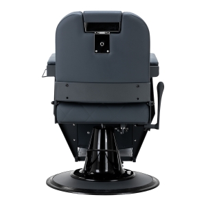 Gabbiano Fotel barberski Bruno grafitowy z grafitową ramą (153409)