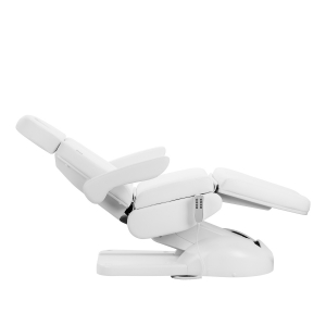 Fotel kosmetyczny elektr. Azzurro Lux 4m biały z kołyską  (154878)