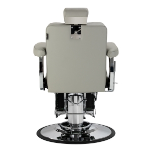 Gabbiano fotel barberski Visionerio szary chrom rama  (155246)