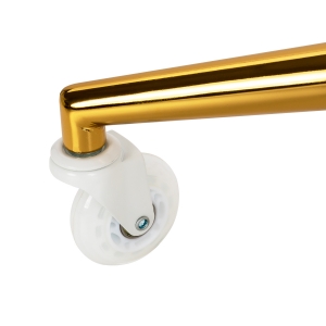 Gabbiano taboret fryzjerski D054G złoto biały  (155264)