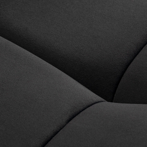 Fotel zabiegowy do rzęs Sillon Corona czarny welur ze złotą podstawą (155740)