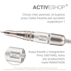 ACTIVESHOP Saeyang frezarka Marathon Mighty biała + SH20N