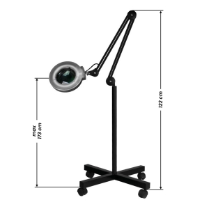 ACTIVESHOP Lampa lupa S4 + statyw czarna 