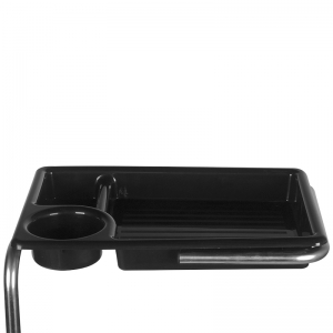 Pomocnik - taboret do pedicure 16 plus czarny/biały  (125885)