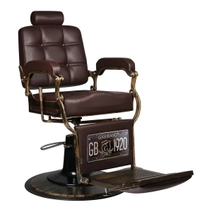 Gabbiano fotel barberski Boss brązowy (126467)