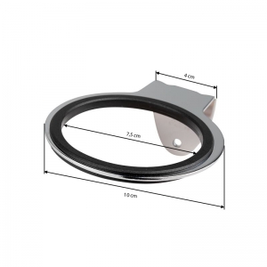 Uchwyt naścienny na suszarkę do włosów Q96 chrom (129184)