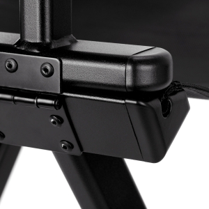 Krzesło do makijażu składane alu czarne (133430)