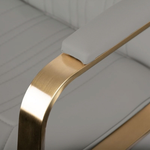 Gabbiano fotel fryzjerski Acri złoto - beżowy  (133105)