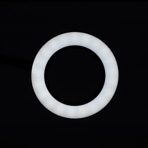 Lampka lupa led snake ring na biurko czarna  (138394)