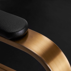 Gabbiano fotel fryzjerski Avila złoto czarny (140266)