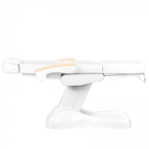 Fotel kosmetyczny elektr. Lux biały podgrzewany  (142852)