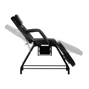 Fotel kosmetyczny 557A z kuwetami czarny (146997)