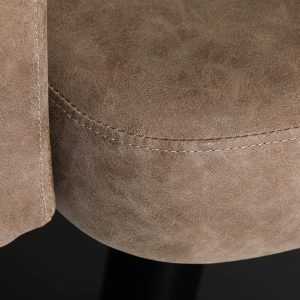 Gabbiano fotel fryzjerski Roma square old brązowy (148055)