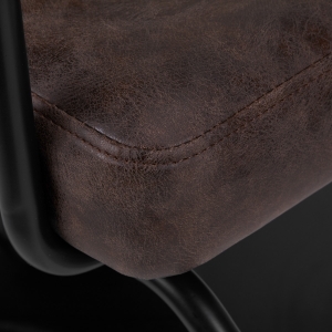 Gabbiano fotel fryzjerski Katania Loft Old Leather ciemny brąz (147875)