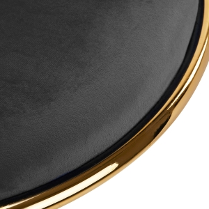 4Rico krzesło obrotowe QS-GW01G aksamit szare (148128)