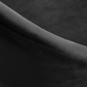 4Rico krzesło obrotowe QS-MF18G aksamit czarne (148140)