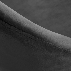 4Rico krzesło obrotowe QS-MF18G aksamit szare (148142)