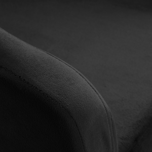 4Rico fotel obrotowy QS-BL14G aksamit czarny (148148)