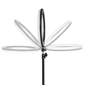 GLOW lampa pierścieniowa ring 13"" RGB bsc ze statywem 10W (148021)