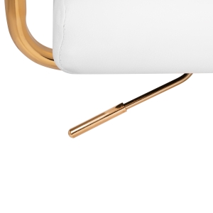 Krzesło kosmetyczne QS-OF211G złoto białe (148167)