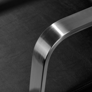 Gabbiano fotel fryzjerski Porto srebrno Czarny  (149522)