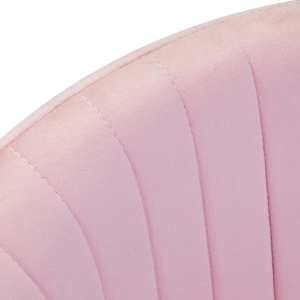 4Rico krzesło obrotowe QS-OF212G aksamit różowe (150123)
