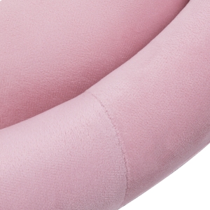 4Rico fotel obrotowy QS-BL12B aksamit różowe  (150125)