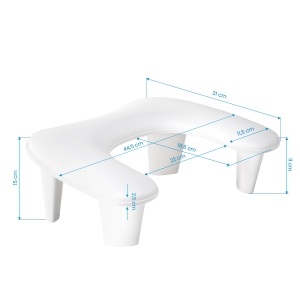 Podpórka MOMO do manicure Croissant biała (152014)