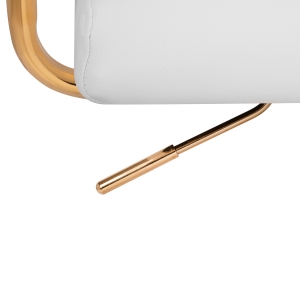 Krzesło Kosmetyczne QS-OF211G złoto kremowo - szare (154450)