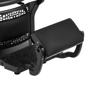 Gabbiano Fotel barberski Niccolo czarny bezguzikowy (153414)