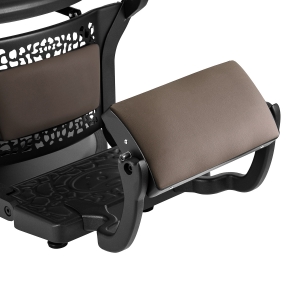 Gabbiano fotel barberski Niccolo brązowy bezguzikowy (153415)