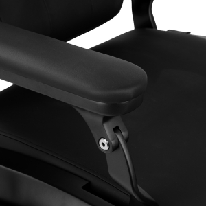 Gabbiano Fotel barberski Francesco czarny z czarną ramą (153411)