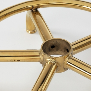 Taboret kosmetyczny 6001-G złoto - biały 2 gat. (154521)