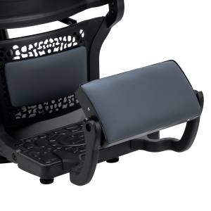 Gabbiano Fotel barberski Niccolo grafitowy bezguzikowy (153416)