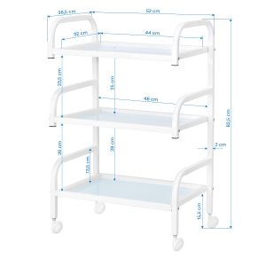 Stolik kosmetyczny Basic 122 biały (151001)