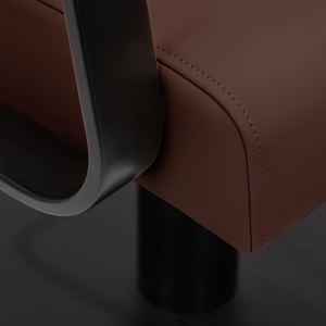 Gabbiano fotel fryzjerski Porto czarno Czekoladowy (154172)