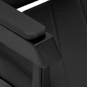 Gabbiano Fotel barberski Bruno czarny z czarną ramą (153407)