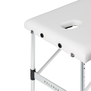 Balance stół składany do masażu aluminiowy 3 segmentowy white (155274)