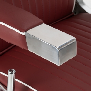 Gabbiano fotel barberski Visionerio czerwony chrom rama  (155244)