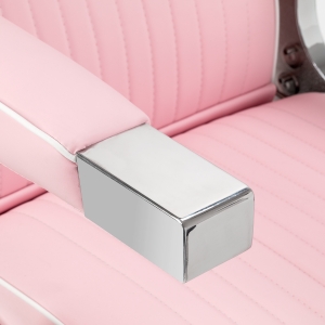 Gabbiano fotel barberski Visionerio różowy chrom rama  (155269)