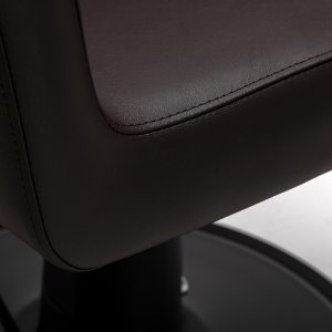 Gabbiano fotel fryzjerski Lucca Brązowy czarna podstawa  (154154)