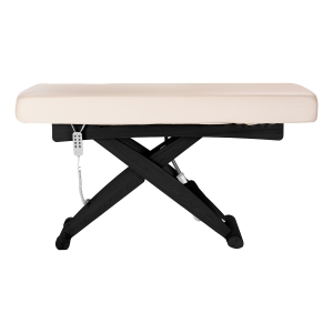 Leżanka SPA Sillon Siesta kremowa z czarną podstawą (154683)