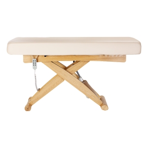 Leżanka SPA Sillon Siesta kremowa z jasnobrązową podstawą (154684)