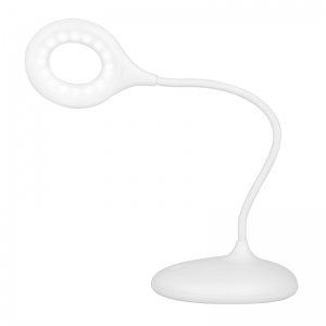 Lampka ring led snake na biurko biała (127631)