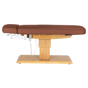 Leżanka SPA Sillon Relax brązowa z jasnobrązową podstawą (156154)