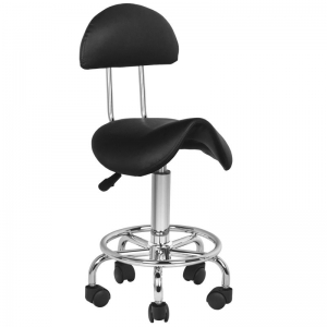 ACTIVESHOP Taboret kosmetyczny 6001 czarny