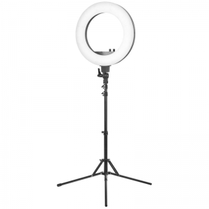 ACTIVESHOP Lampa pierścieniowa Ring light 18&quot; 48W led czarna + statyw